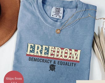 Resist Shirt, Comfort Colors® Liberal Protest Shirt, Political Democratic Social Justice Tshirt, Feminist Shirt, Defend Democracy Gift
