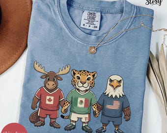 Football 2026  Mascot Fan Shirt- North America Football Tournament Cup - USA Soccer Game Day Gear - Gift for Football Lovers Sweatshirt