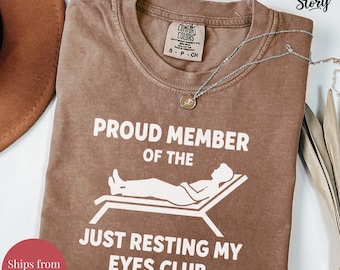 Rolig pappa-tröja, bara vilar mina ögon-tröja för pappa, rolig fars dag-tröja, rolig herr-t-shirt, pappa-tröja, fars dag