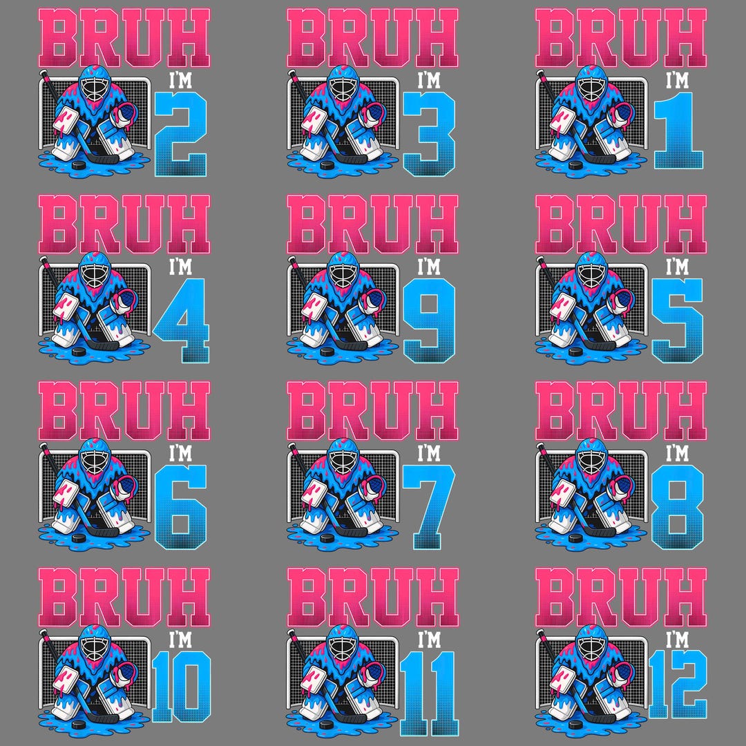Bruh Hockey Drip PNG – Funny Birthday Hockey Boy Clipart, Sports Ice ...