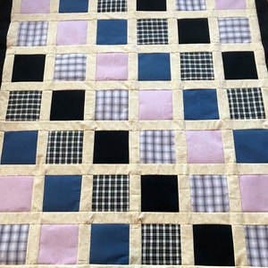 Bereavement Quilt, Grief Gift, Blanket Made From Loved One&#39;s Clothing, Memory Quilt, T Shirt Memorial, Clothing Keepsake, Deposit Only