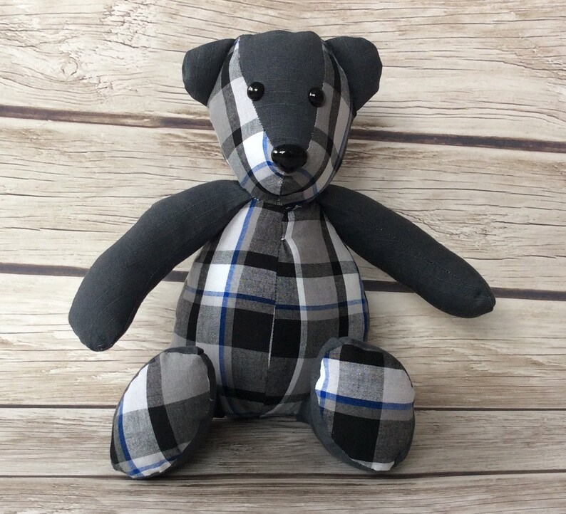 teddy bear made from clothes
