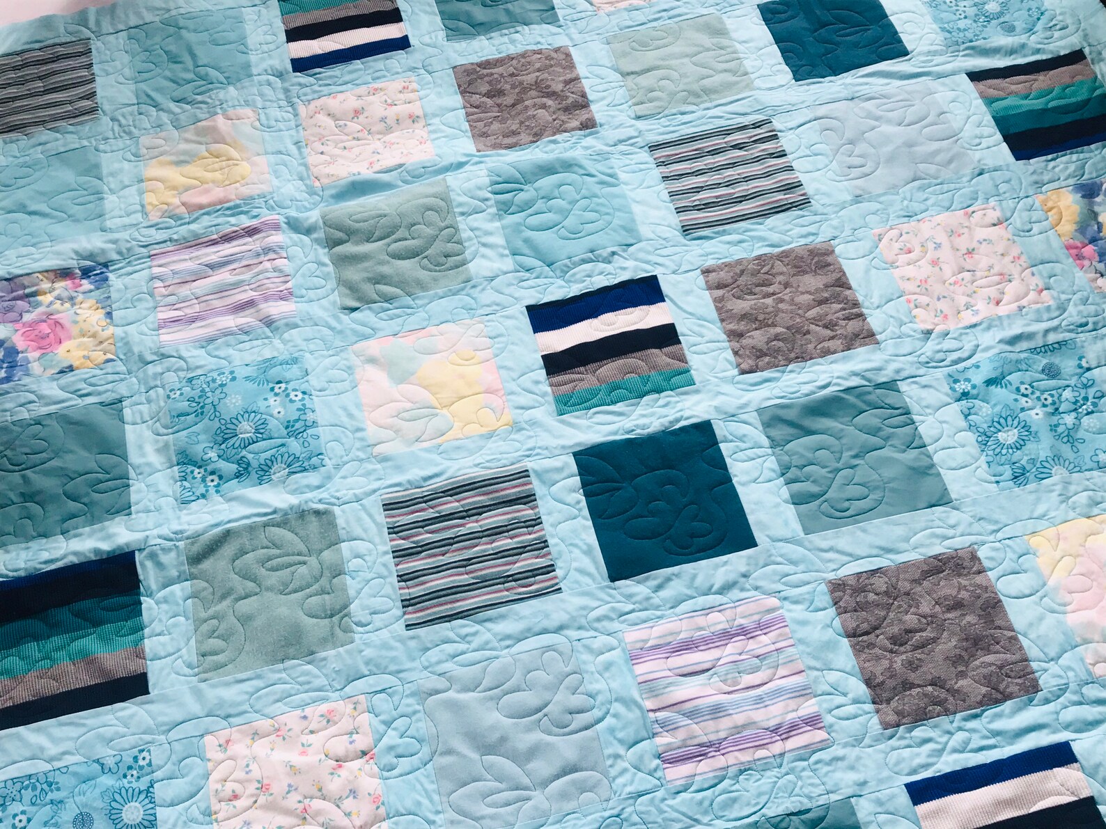 Bereavement Quilt Grief Gift Blanket Made From Loved Etsy