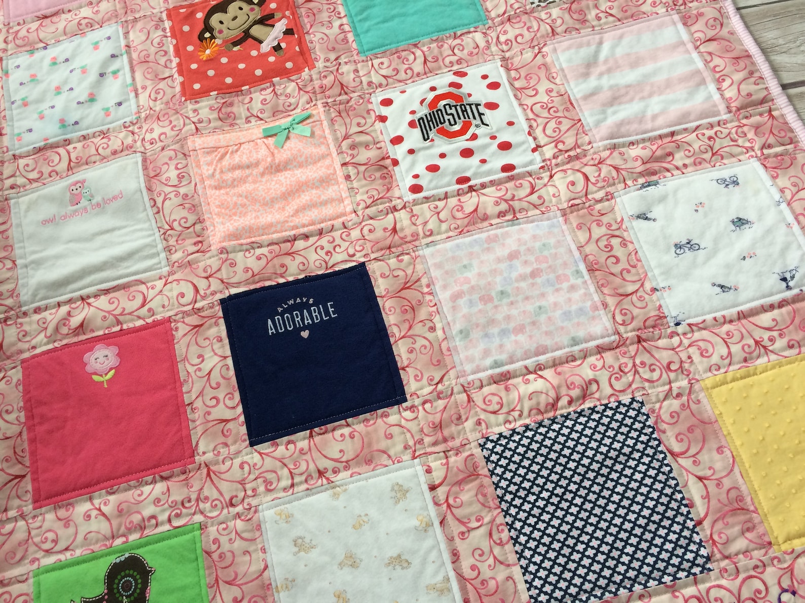 Baby Clothes Quilt Baby Tshirt Quilt DEPOSIT ONLY Baby Etsy