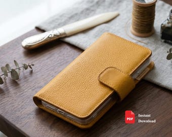 Könnte beinhalten: Eine senfgelbe, texturierte Handyhülle im Brieftaschen-Stil mit magnetischer Verschlusslasche. Die Hülle verfügt über eine genarbte Oberfläche und eine innere Schale aus transparentem Kunststoff, um ein Mobilgerät sicher an seinem Platz zu halten.