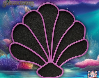 Undersea Shell felt pinboard