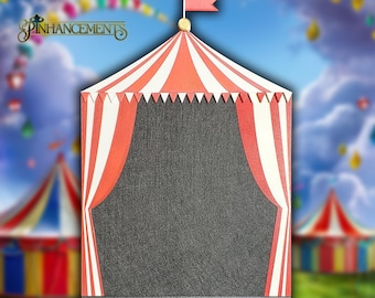 Big Top Circus Tent Pin Display Board | 3D Printed Enamel Pin Organizer with Felt Insert