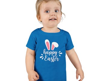 Glad påsk kaninöron småbarns-T-shirt