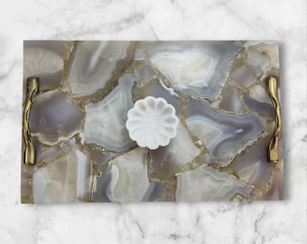 Decorative Trinket Bowl | Thanksgiving Gift | Marble Jewelry Dish | Small Marble Scallop Bowl | Marble Catchall Dish | Christmas Gift 3 Inch