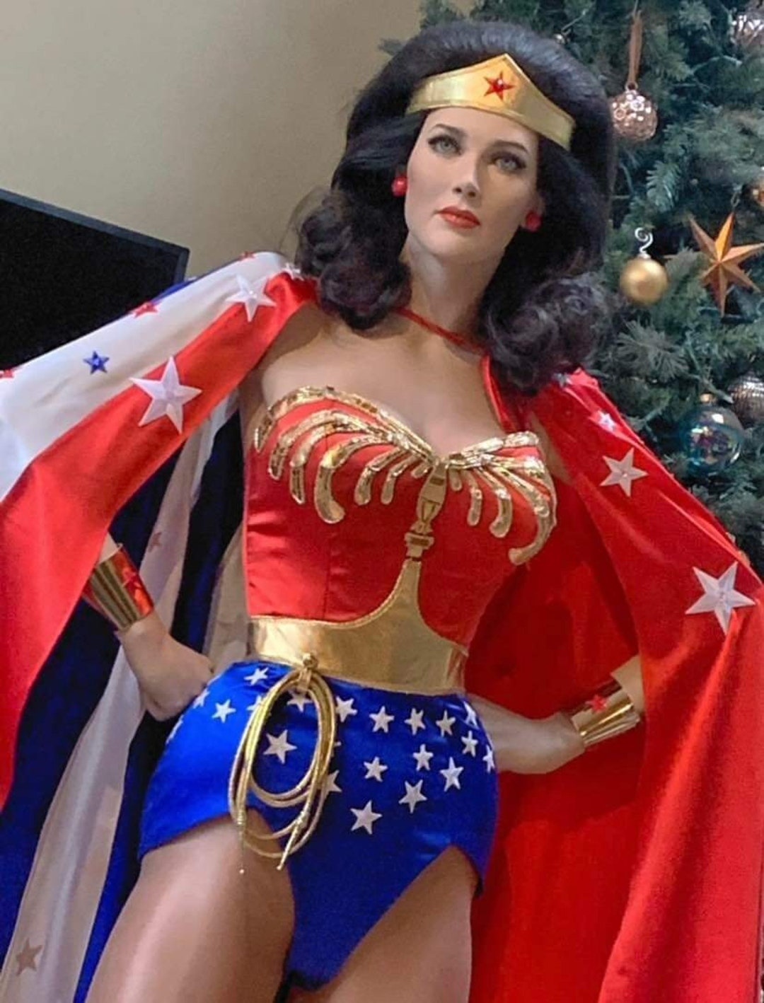 Suit　Costume　WS2　Etsy　womens　Wonder　Replica　bodysuit　Lynda　Carter　日本