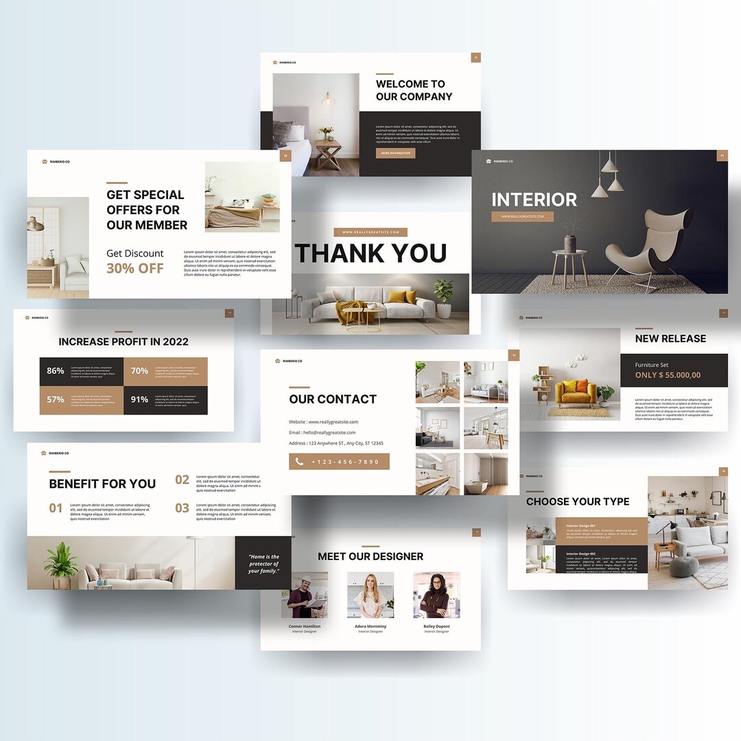 Architect & Interior Design Pitch Deck | Professional Template ...