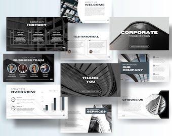 Corporate Minimalist Business Presentation Template | Clean & Elegant Slides