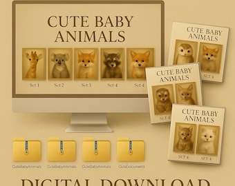 Baby Animals Nursery Prints – Mega Bundle (Digital Download)