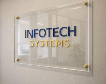 Custom Acrylic Business Logo Sign | Salon, Boutique, Office