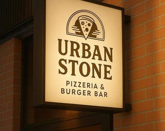 Custom 3D LED Lightbox Sign | Double-Sided Illuminated Business Logo Sign | Hanging Storefront & Indoor Advertising Display