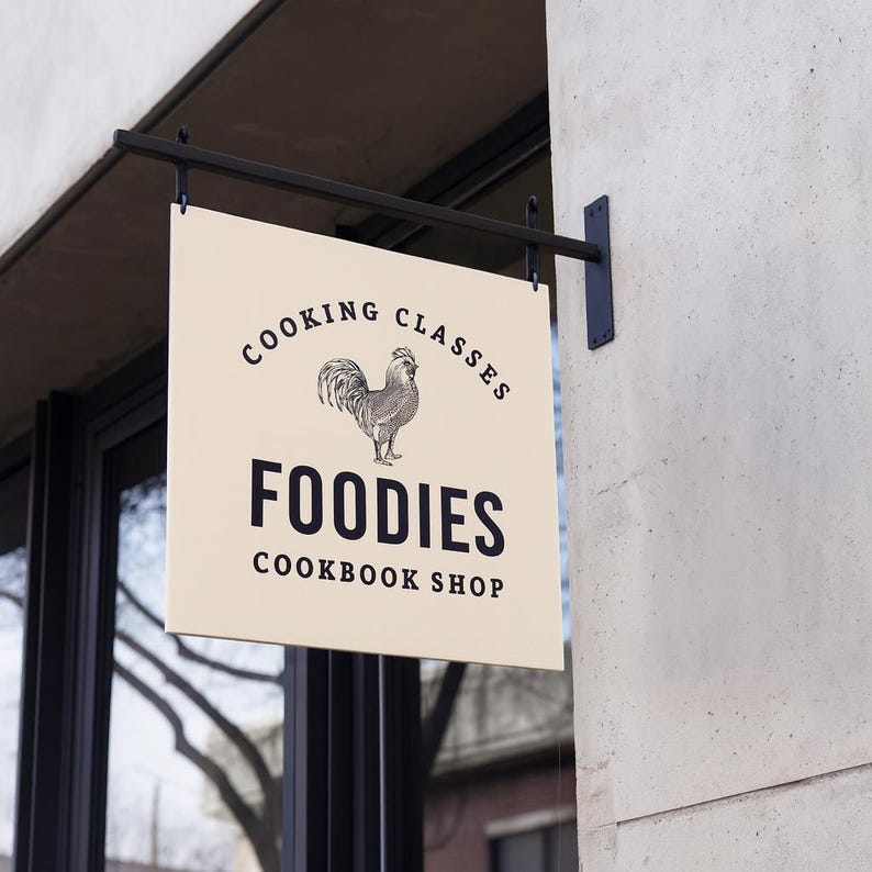 Custom Double-Sided Outdoor Hanging Blade Sign