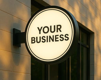 Op maat gemaakt dubbelzijdig led-lichtbakbord – verlicht storefront-logo