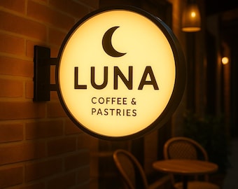 スターバックスコーヒーをイメージしたライトボックス型LEDランプ
