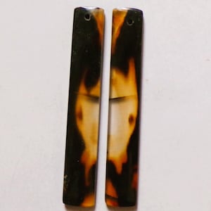 33.00 Cts Natural Montana Agate Drilled Cabochon Match Pair Gemstone 55X09MMD-27