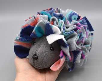 Premade MEDIUM Fleece Snuggle Buddy Hedgehog for Sugar Gliders and Other Small Pets, Stuffed Bonding Therapy Toy