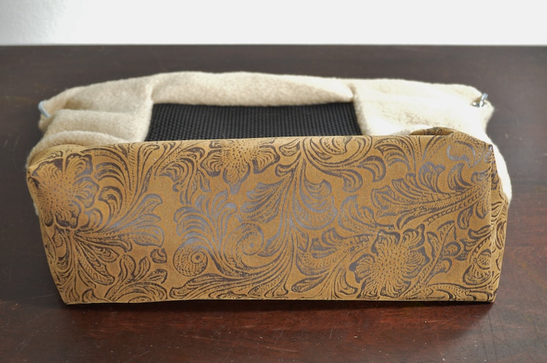 Faux Suede Fleece Bonding Pouch, Bag or Purse w/Screen for Hedgehog, Rat, Sugar Gliders or Small Pet image 4