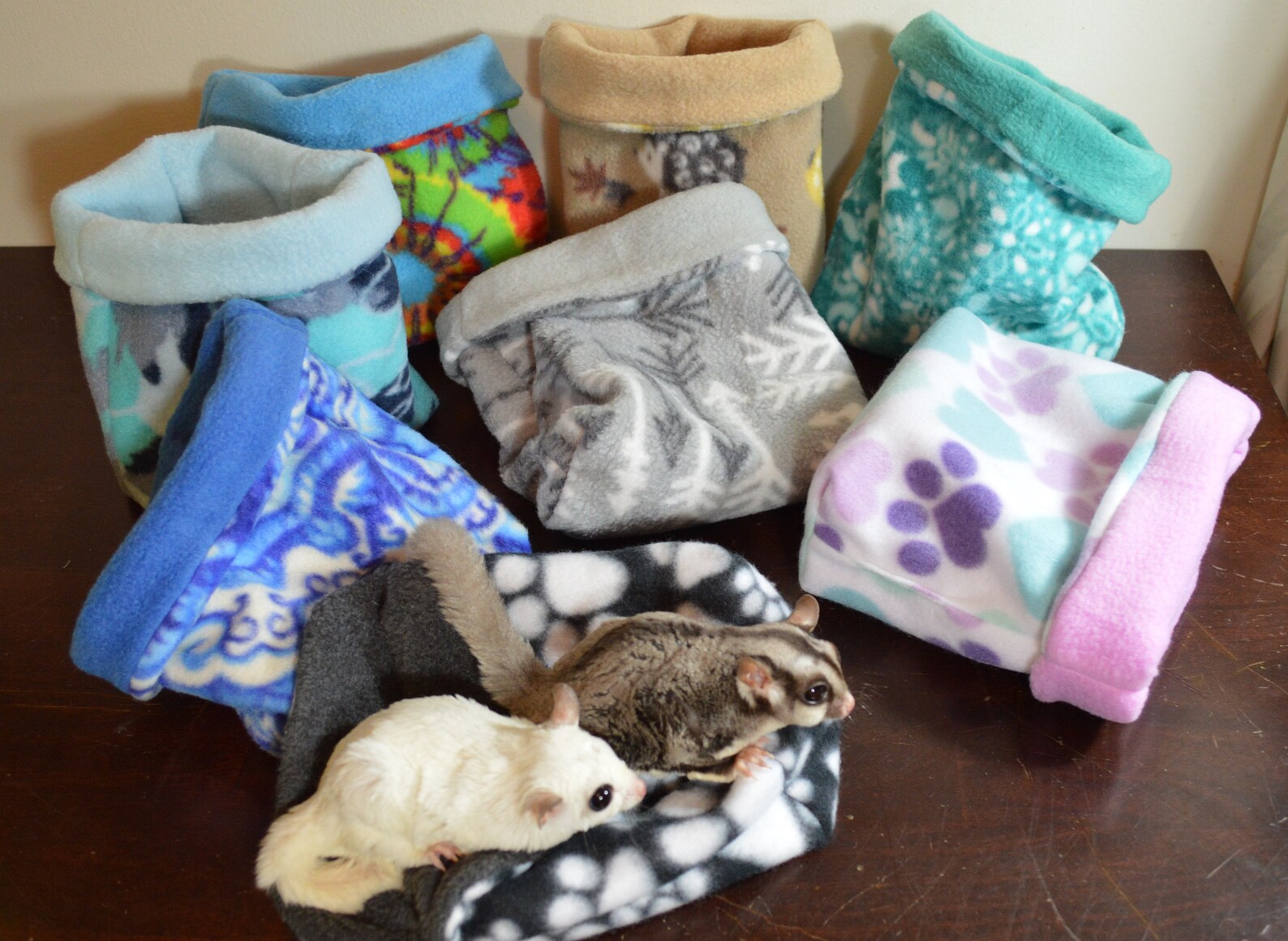 Reversible Fleece Snuggle Sacks Cuddle Cup for Hedgehogs Etsy