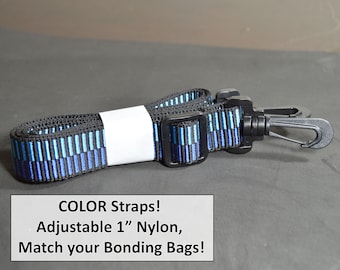 LIMITED Double Thick Color Adjustable Nylon Strap (1" Wide), Match you Bonding Bags, Totes, Backpacks or Purses
