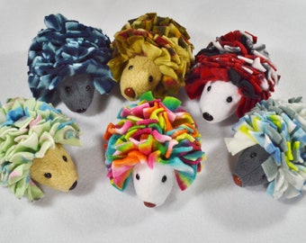 Buy 5 Get one FREE! All Fleece Snuggle Buddy Hedgehogs for Sugar Gliders or Small Pet, Stuffed Toy