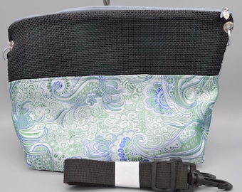 NEW! Light Green Paisley Satin Embroidered Brocade Bonding Pouch, Bag or Purse w/Screen for Hedgehog, Rat, Sugar Gliders or Small Pet