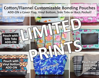 LIMITED Cotton/Flannel Zippered Bonding Bag/Pouch/Carrier with Screen and Adjustable Strap for Hedgehog, Rat, Sugar Gliders or Small Pet