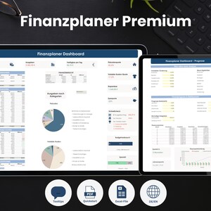 Finance Planner Premium | Saving Goals, Compound Interest, What-If Analysis, Forecast