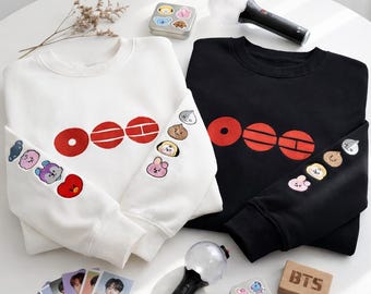 Embroidered BTS World Tour Arirang Sweatshirt, Concert Outfit Crewneck, Kpop Lover Gift
