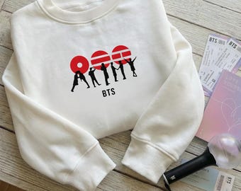 Sudadera bordada de la gira mundial de BTS 2026 Arirang, sudadera de cuello redondo estilo concierto, regalo para amantes del Kpop