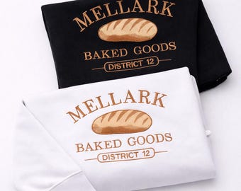Embroidered Mellark Baked Good Embroidered Sweatshirt, Hunger Games Inspired hoodie, abenathy liquors like all fires shirt, bookish fan gift