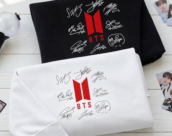 Sudadera bordada BTS World Tour Arirang, sudadera de cuello redondo estilo concierto, regalo para amantes del Kpop