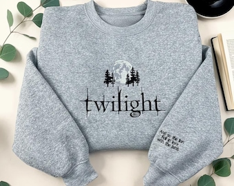 Embroidered Twilight Sweatshirt and Hoodie, Twilight Saga Shirt, Bookish Sweater, Eclipse Breaking Dawn New Moon Shirt