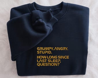 Embroidered Amaze Amaze Amaze Sweatshirt, Project Hail Mary Rocky Inspired Sci Fi Sweatshirt, Book Lovers Shirt, Astronaut Shirt