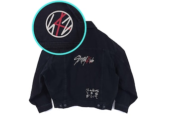 Stray Kids Jacke | KPOP Merch | Bestickter Jeansstoff