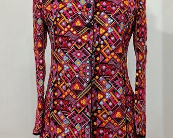 Jas met geborduurde patchwork: Indiaas banjarabohojack