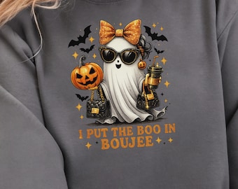 Boo Jee Ghost Sweatshirt: Funny Halloween Fall Shirt