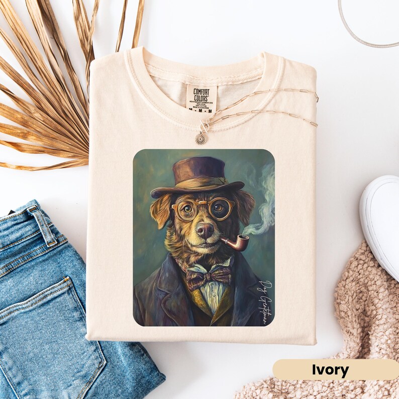 Aristocratic Golden Retriever T-shirt, Comfort Colors Vintage Dog ...