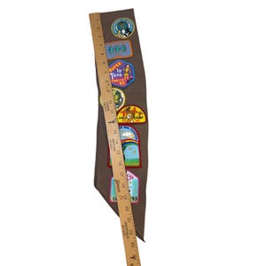 Vintage Girl Scout Brownie Sash Panel Northwest Georgia Troop 84 w/Patches 90s image 7