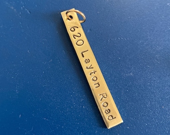 Address Tag, Christmas ornament, 1st home, 1st Christmas, date, names