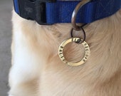 Pet Tag, Dog Tag for Dog, Gift for Pet Owner, Round, Name and