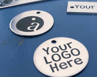 Custom Laser Engraving | Engrave Logos or Personalized Text on Charms or Tags