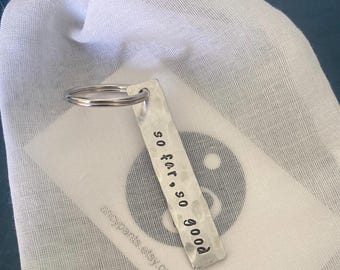 Humorous gift, So far so good, anniversary, boyfriend, girlfriend, gift for husband, wife, custom keychain, Valentines Gift