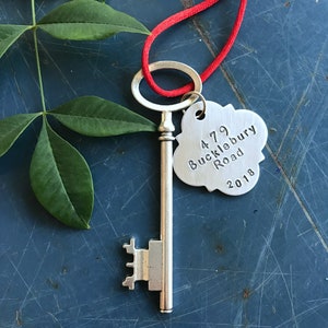 First Home, Housewarming, New Address, Skeleton Key , First home ornament, Personalized housewarming gift, new home ornament, wedding gift image 7