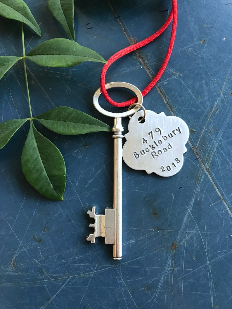 First Home, Housewarming, New Address, Skeleton Key , First home ornament, Personalized housewarming gift, new home ornament, wedding gift image 7