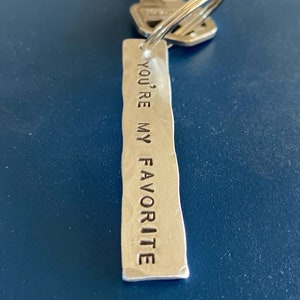 You're My Favorite, keychain, gift for him or her, husband, wife, Valentines Day image 4