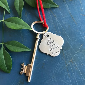 First Home, Housewarming, New Address, Skeleton Key , First home ornament, Personalized housewarming gift, new home ornament, wedding gift image 8